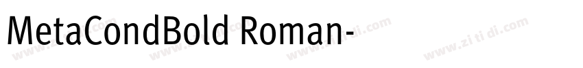 MetaCondBold Roman字体转换 MetaCondBold Roman字体转换